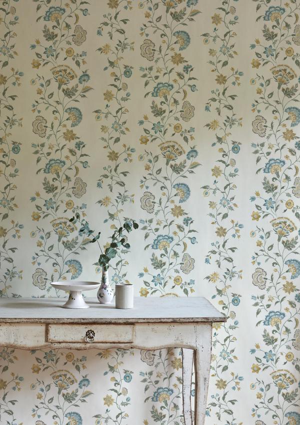 VICTORIA Teal Ochre