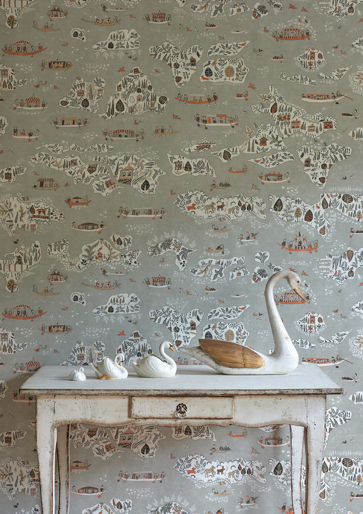 map inspired wallpaper lewis and wood